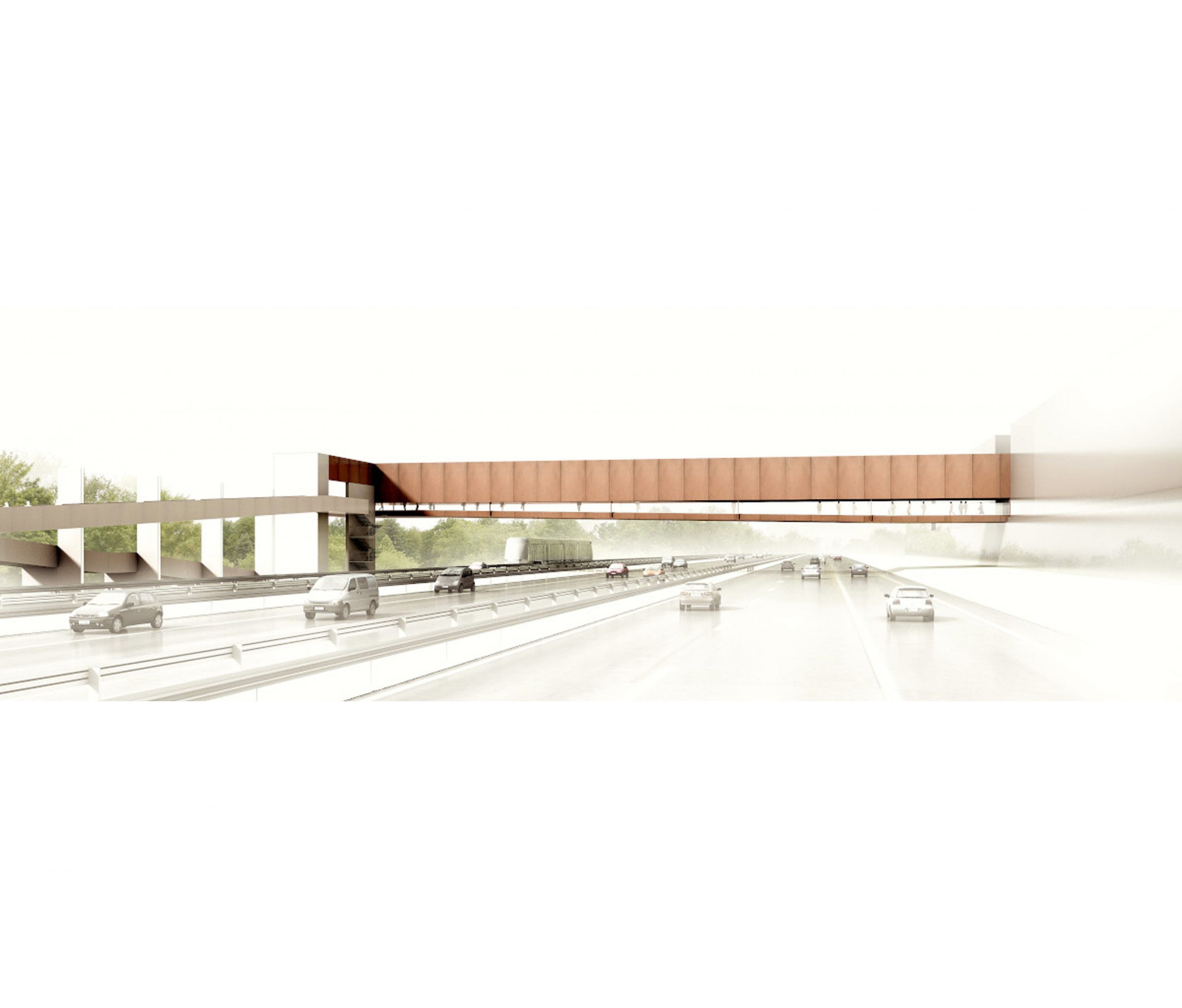 Concurso pasarela autopista A1 en Dorigny - Cuarto premio